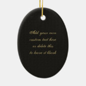 Musik-Entwurfs-personalisierte Verzierung Keramikornament (Hinten)