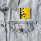Musik erhellt - dreifacher Clef-Button Button (Beispiel)