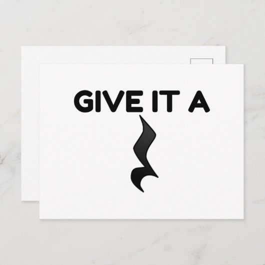 MUSIK-ERHOLUNG POSTKARTE (Vorne/Hinten)