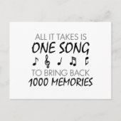 Musik-Erinnerungen Postkarte (Vorderseite)