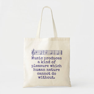 Musik erzeugt eine Art Vergnügen - Musikangebot Tragetasche
