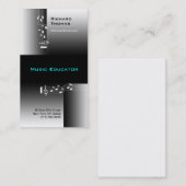Musik-Erzieher-Visitenkarte-Anmerkung Visitenkarte (Vorne/Hinten)