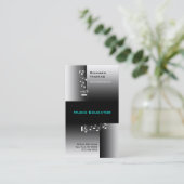 Musik-Erzieher-Visitenkarte-Anmerkung Visitenkarte (Stehend Vorderseite)