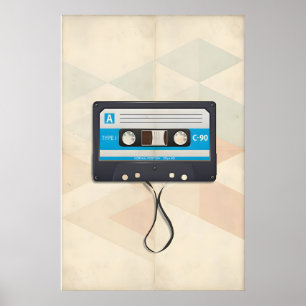 Musik Evolution Kassette  Druck - Nur Druck 1 Poster