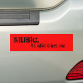 Musik fährt mich Autoaufkleber (Auf Auto)