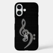 Musik - Fall Treble und Bass Clef iPhone 16 Case-Mate iPhone Hülle (Rückseite)