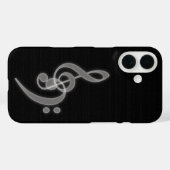 Musik - Fall Treble und Bass Clef iPhone 16 Case-Mate iPhone Hülle (Rückseite (Horizontal))