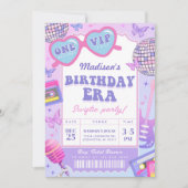 Musik-Fan in meiner Geburtstagszeit Einladung (Vorderseite)