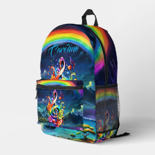 Musik, farbenfroher Klang mit Bedruckter Rucksack