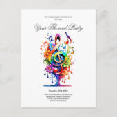 Musik, farbenfroher Klang Postkarte (Vorderseite)