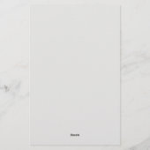Musik-Fee Briefpapier (Rückseite)