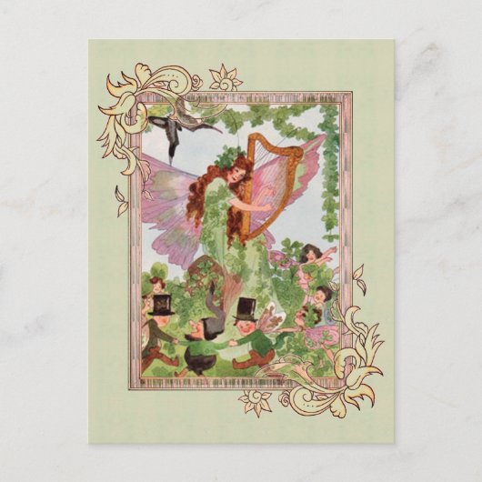 Musik-Fee Musikpostkarte Postkarte (Vorderseite)