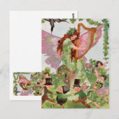 Musik-Fee Postkarte (Vorne/Hinten)