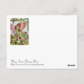 Musik-Fee Postkarte (Rückseite)