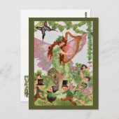 Musik-Fee Postkarte (Vorne/Hinten)