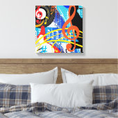 Musik feiern leinwanddruck (Insitu (Schlafzimmer))