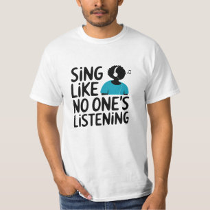 Musik feiern mit stimmlicher Kunst T-Shirt