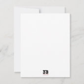 Musik feiern mitteilungskarte (Rückseite)