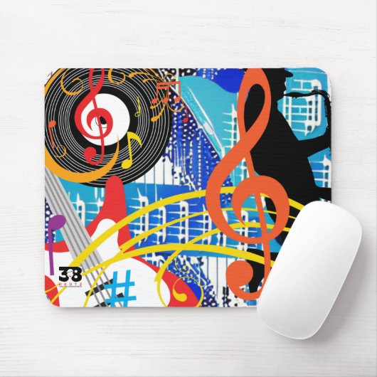 Musik feiern mousepad (Mit Mouse)