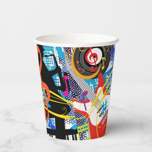 Musik feiern pappbecher (Rückseite)