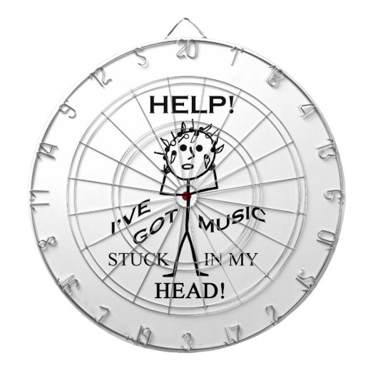 Musik fest in meinem Kopf Dartscheibe (vorne)