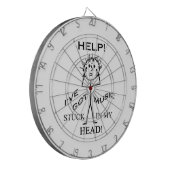 Musik fest in meinem Kopf Dartscheibe (Vorderseite Links)