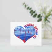 Musik filmt mein Soul Postkarte (Stehend Vorderseite)