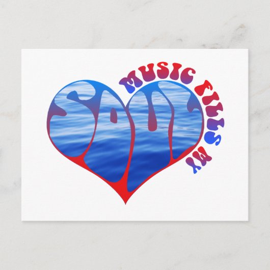 Musik filmt mein Soul Postkarte (Vorderseite)