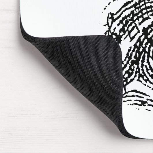 Musik-Fingerabdruck Mousepad (Ecke)