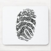 Musik-Fingerabdruck Mousepad (Vorne)
