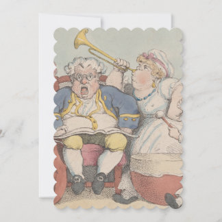 Musik - Flache Einladung Größe: 12,7 cm x 17,8 cm