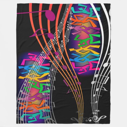 Musik Fleecedecke (Vorderseite)