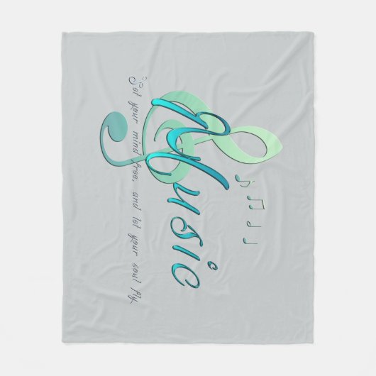 Musik Fleecedecke (Vorderseite)