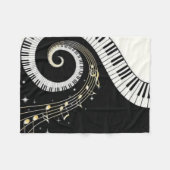 Musik Fleecedecke (Vorderseite (Horizontal))