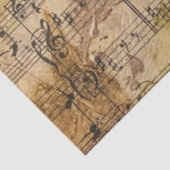 Musik Floral Grunge Decoupage Botanisch Seidenpapier (Ausschnitt)