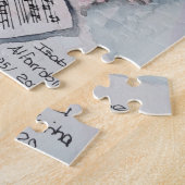 Musik floral puzzle (Seite)