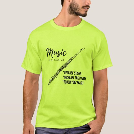 Musik, Flöte T-Shirt (Vorderseite)