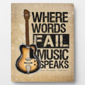 Musik Fotoplatte (Vorderseite)