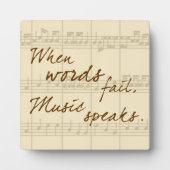 Musik Fotoplatte (Vorderseite)