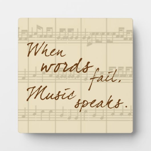 Musik Fotoplatte (Vorderseite)