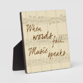 Musik Fotoplatte (Vorderseite)