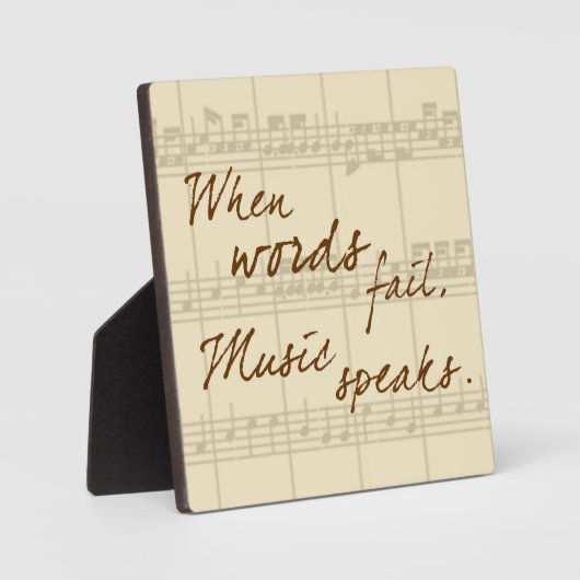 Musik Fotoplatte (Vorderseite)