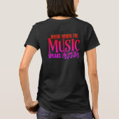Musik Frauen tshirts Jazz Gitarrenspieler Messass (Rückseite)