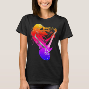 Musik Frauen tshirts Jazz Gitarrenspieler Messass