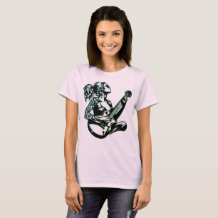 Musik Frauen tshirts Jazz Gitarrenspieler Messass