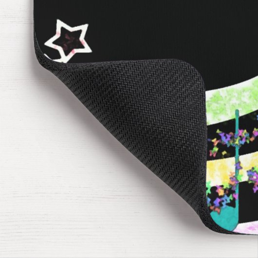 Musik, Funkeln, wenig, Stern Mousepad (Ecke)