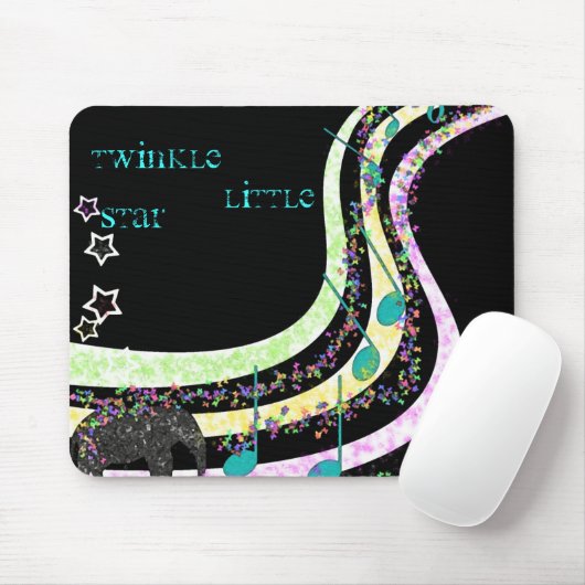 Musik, Funkeln, wenig, Stern Mousepad (Mit Mouse)