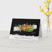 Musik für das Beileid der Mama Karte (Gelbe Blume)