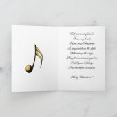 Musik für das Soul Feiertagskarte (Innenseite)