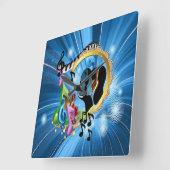 Musik für das Soul Quadratische Wanduhr (Winkel)
